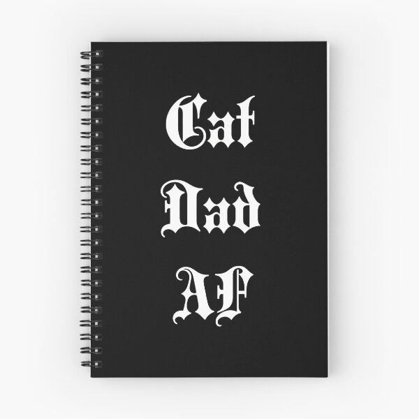 Item preview, Cat Dad AF Gothic Text designed and sold by OlyvieArt.