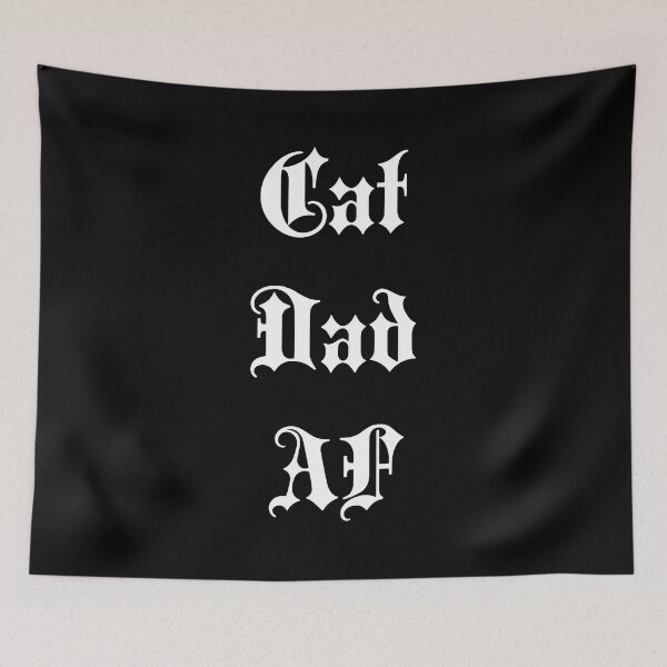 Item preview, Cat Dad AF Gothic Text designed and sold by OlyvieArt.