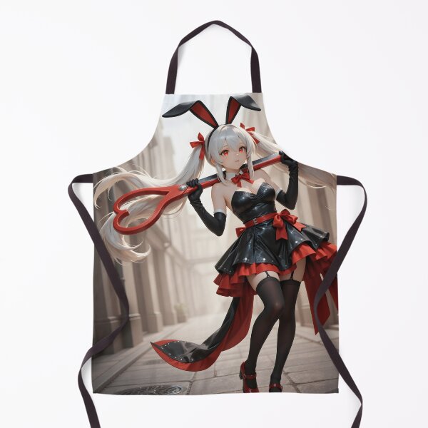 Item preview, Gothic Bunny Girl with Giant Heart Scissor| Red Black Anime designed and sold by Killington.