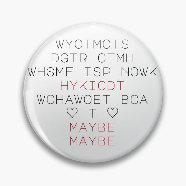 Item preview, WYCTMCTS? IYKYK -- Spacious text designed and sold by Maria is Loud.