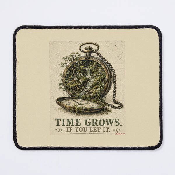Item preview, Pocket Watch Ecosystem Moss Waterfall Botanical Illustration Art designed and sold by Artisticanvas.