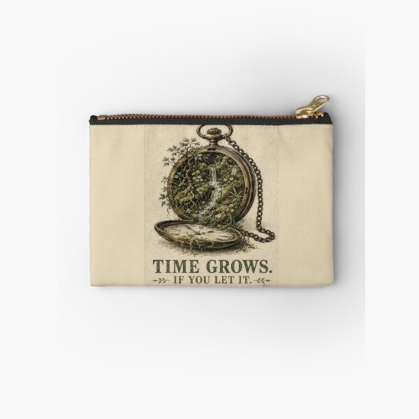 Item preview, Pocket Watch Ecosystem Moss Waterfall Botanical Illustration Art designed and sold by Artisticanvas.