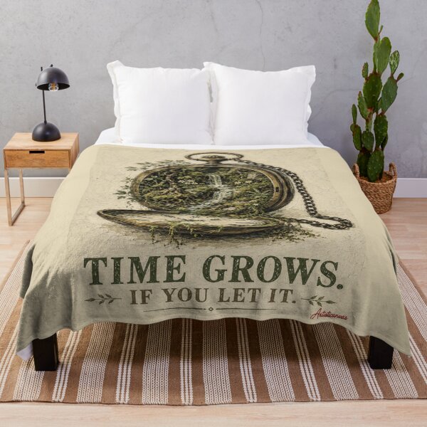 Item preview, Pocket Watch Ecosystem Moss Waterfall Botanical Illustration Art designed and sold by Artisticanvas.