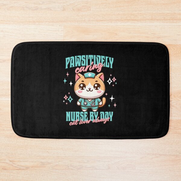 Item preview, Kawaii Cat Nurse Pawsitively Caring Design designed and sold by OlyvieArt.