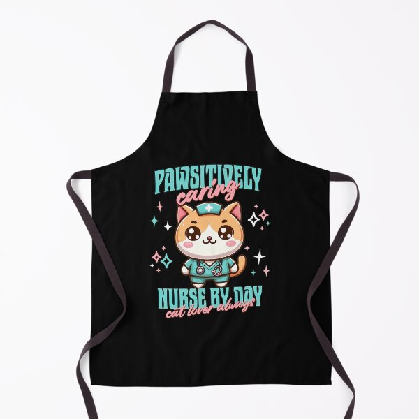 Item preview, Kawaii Cat Nurse Pawsitively Caring Design designed and sold by OlyvieArt.