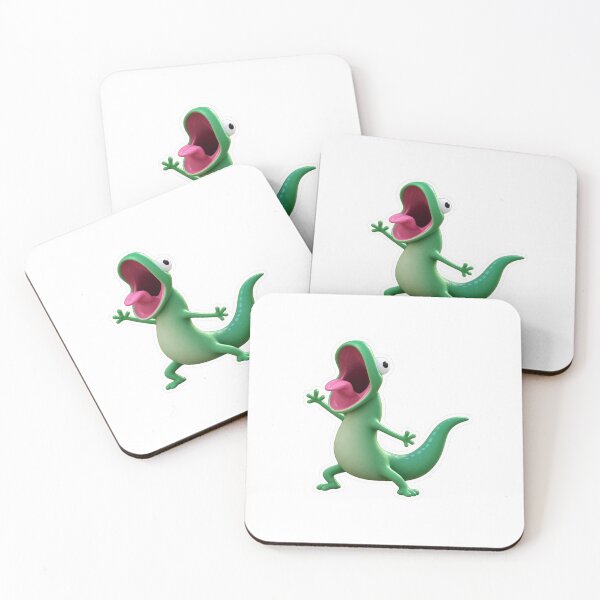 Item preview, Funny Green Gecko Sticker – Cute Cartoon Lizard designed and sold by palette fox.