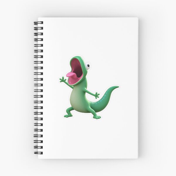 Item preview, Funny Green Gecko Sticker – Cute Cartoon Lizard designed and sold by palette fox.