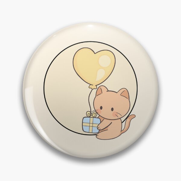 Item preview, Cute Cat With Heart Balloon Gift Kawaii Vector designed and sold by Porpor Artwork.