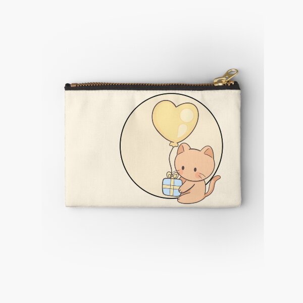 Item preview, Cute Cat With Heart Balloon Gift Kawaii Vector designed and sold by Porpor Artwork.