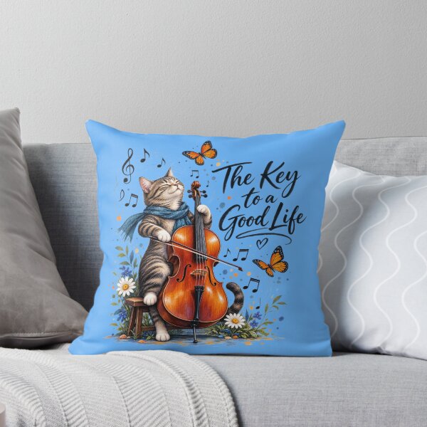 Item preview, The Key to a Good Life Cat Design designed and sold by CJLindy.