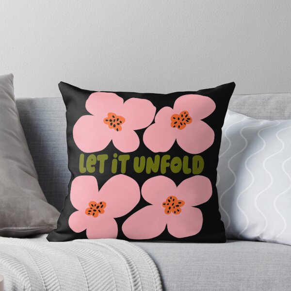 Item preview, Pink Let It Unfold Floral Graphic designed and sold by Aniko Tulipan.