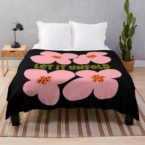 Item preview, Pink Let It Unfold Floral Graphic designed and sold by Aniko Tulipan.