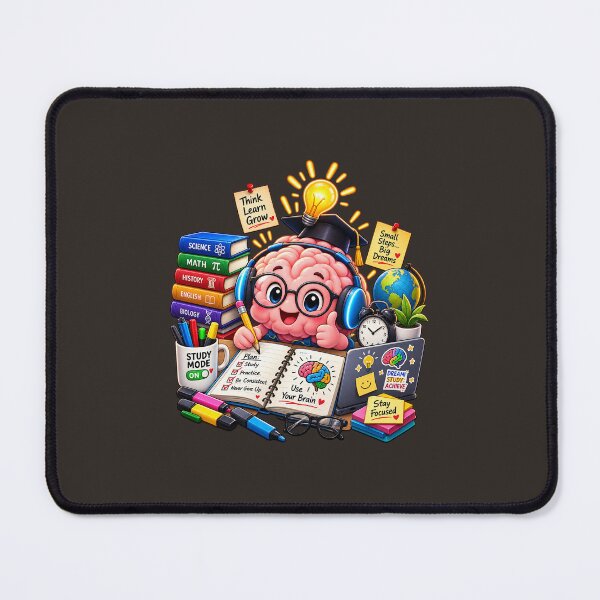 Item preview, Study Brain Sticker | Study Mode ON | Think Learn Grow | Student Motivation & Education PNG designed and sold by Ishratparween11.