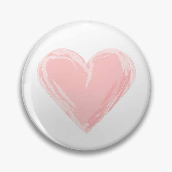 Item preview, Pink watercolor heart brush stroke. Paint stain shape design designed and sold by Dynamisa.