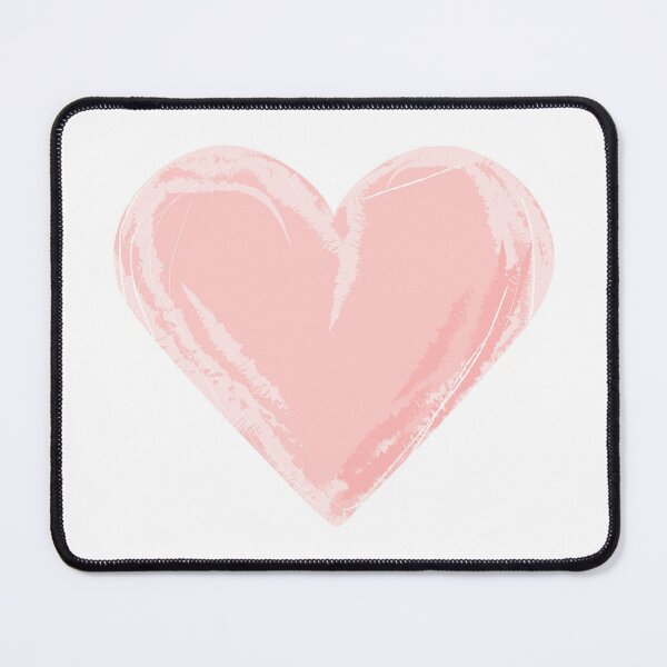 Item preview, Pink watercolor heart brush stroke. Paint stain shape design designed and sold by Dynamisa.