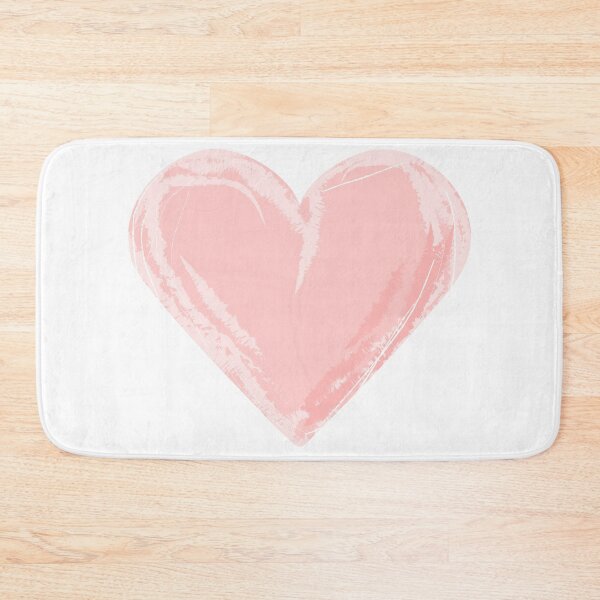 Item preview, Pink watercolor heart brush stroke. Paint stain shape design designed and sold by Dynamisa.