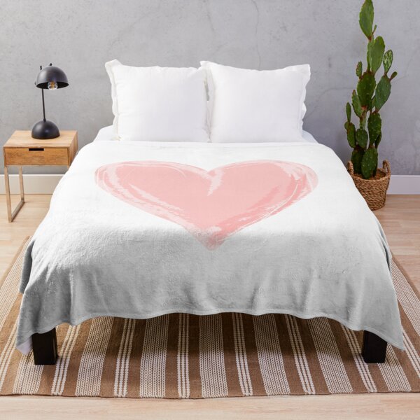 Item preview, Pink watercolor heart brush stroke. Paint stain shape design designed and sold by Dynamisa.