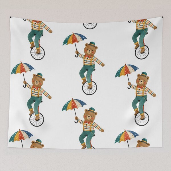 Item preview, Bear Riding a Unicycle designed and sold by Snurly.