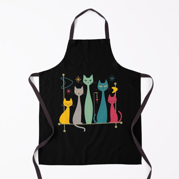 Item preview, Retro Cat Family Mid-Century Modern Art designed and sold by OlyvieArt.