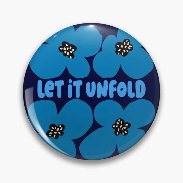 Item preview, Blue Let It Unfold Floral Graphic designed and sold by Aniko Tulipan.