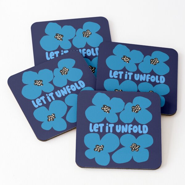 Item preview, Blue Let It Unfold Floral Graphic designed and sold by imaniko.
