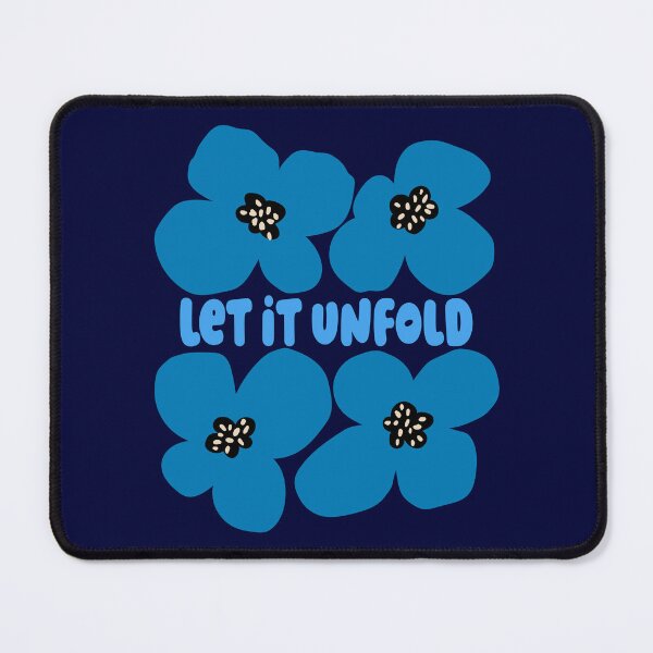 Item preview, Blue Let It Unfold Floral Graphic designed and sold by imaniko.