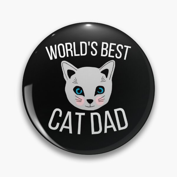 Item preview, World's Best Cat Dad Cute Cat Face Illustration designed and sold by OlyvieArt.