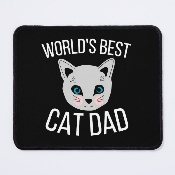 Item preview, World's Best Cat Dad Cute Cat Face Illustration designed and sold by OlyvieArt.