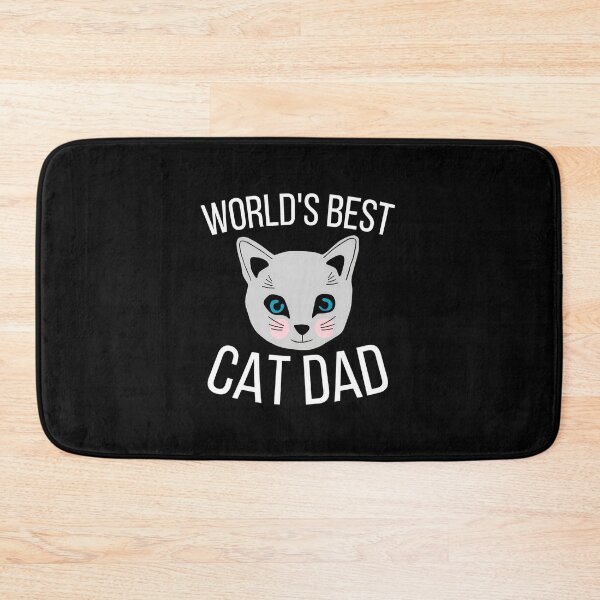 Item preview, World's Best Cat Dad Cute Cat Face Illustration designed and sold by OlyvieArt.