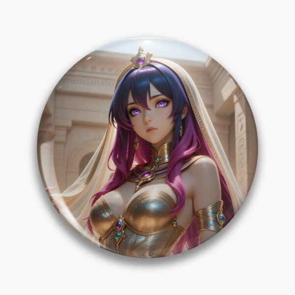 Item preview, Egyptian Goddess Anime Girl Golden Desert Fantasy Princess designed and sold by Killington.
