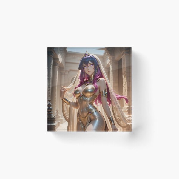 Item preview, Egyptian Goddess Anime Girl Golden Desert Fantasy Princess designed and sold by Killington.
