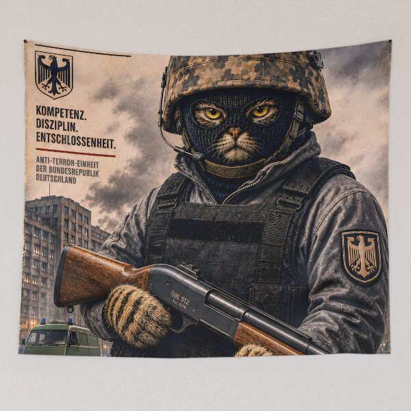Item preview, Special Forces Cat Poster - Bundesgrenzschutz GSG 9 (D) designed and sold by OPERATOR-7794.