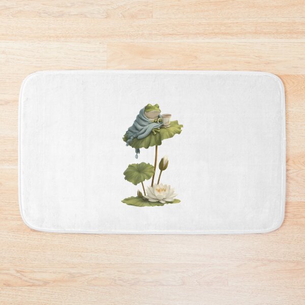 Item preview, Lazy Frog with Tea and Blanket - Slow Days Good Days designed and sold by Bybushralab.