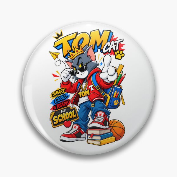Item preview, Back to School Cool Cat – Cute Streetwear School Graphic designed and sold by HoMya.