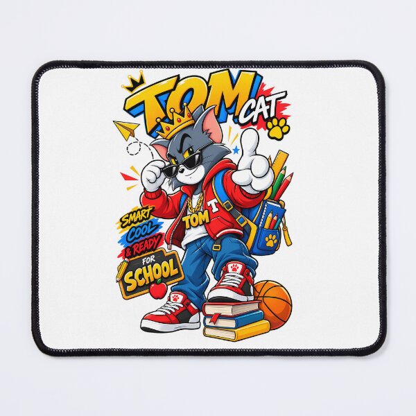 Item preview, Back to School Cool Cat – Cute Streetwear School Graphic designed and sold by HoMya.
