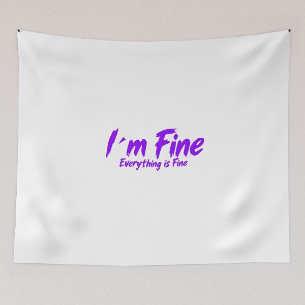 Item preview, I'm Fine Everything is Fine T-Shirt – Funny Graphic Tee designed and sold by Artimax-Studio.