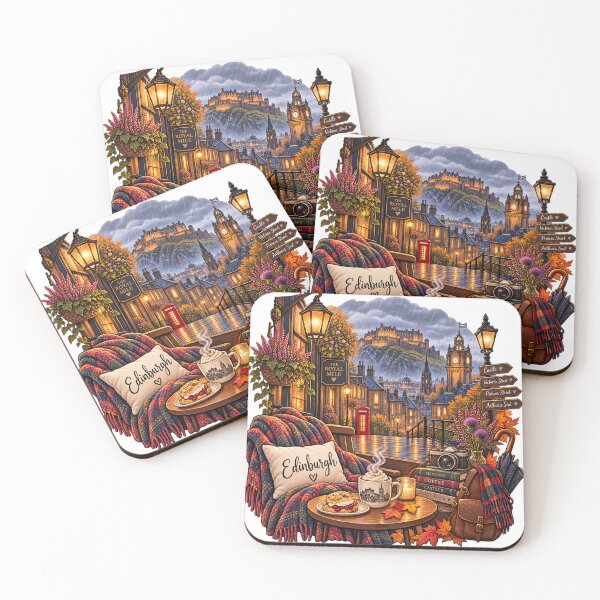 Item preview, Cozy Rainy Day in Edinburgh – Scotland  designed and sold by PixelChaptersByKira.