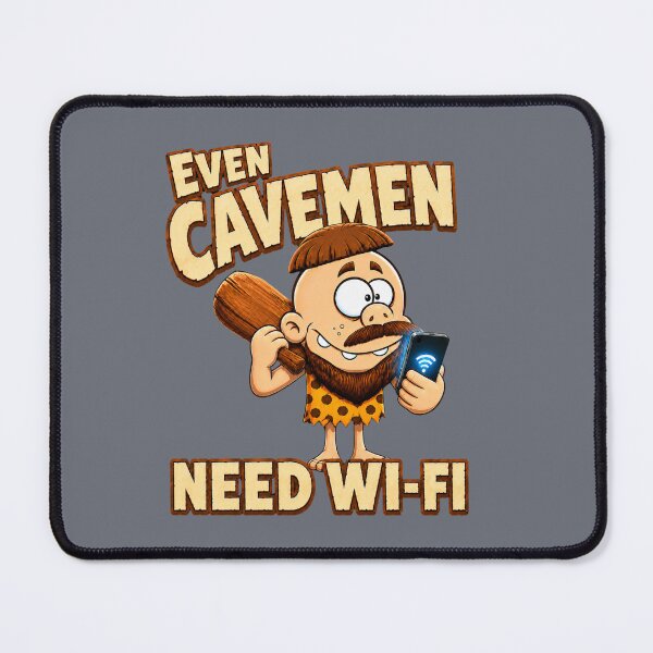 Item preview, Even Cavemen Need Wi-Fi – Funny Caveman designed and sold by Aimetoi.