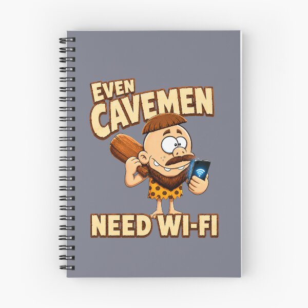 Item preview, Even Cavemen Need Wi-Fi – Funny Caveman designed and sold by Aimetoi.