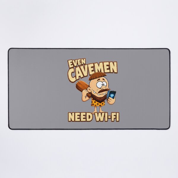 Item preview, Even Cavemen Need Wi-Fi – Funny Caveman designed and sold by Aimetoi.