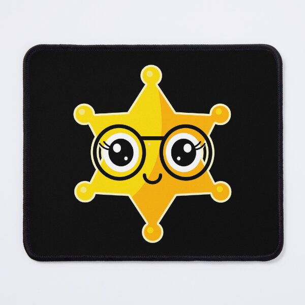 Item preview, Cute Kawaii Sheriff Star Badge Character designed and sold by chaaval.