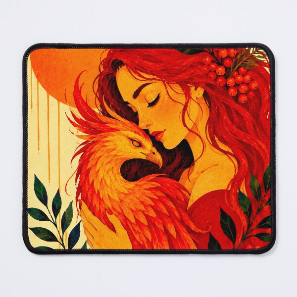 Item preview, Woman and Phoenix II designed and sold by NeuroArtGallery.