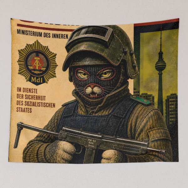 Item preview, Special Forces Cat Poster - 9. Volkspolizei-Kompanie (DDR) designed and sold by OPERATOR-7794.