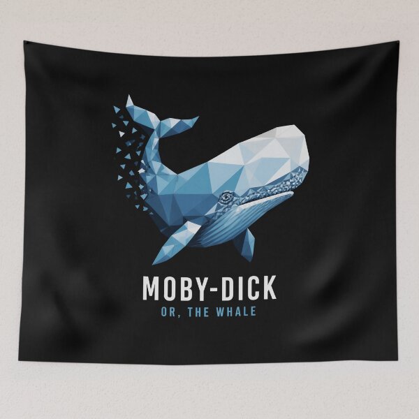Item preview, Moby Dick: Geometric White Whale in Blue Crystal designed and sold by Fenay Designs.