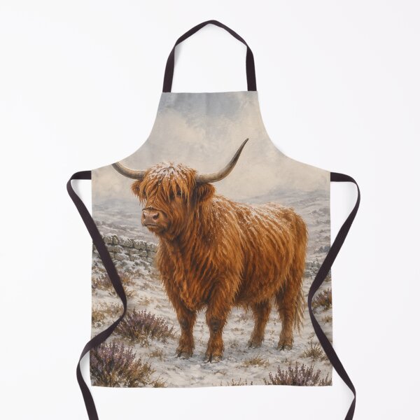 Item preview, Snowy Highland Cow Christmas designed and sold by Planthem.