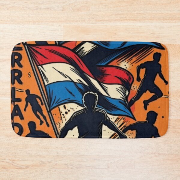 Item preview, Vintage retro Oranje Football Poster  designed and sold by Nexus Space.