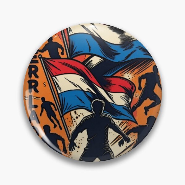 Item preview, Vintage retro Oranje Football Poster  designed and sold by Nexus Space.