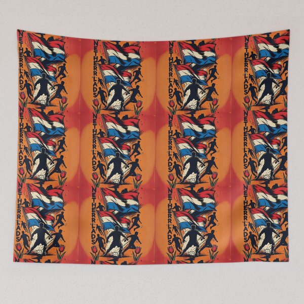 Item preview, Vintage retro Oranje Football Poster  designed and sold by Nexus Space.