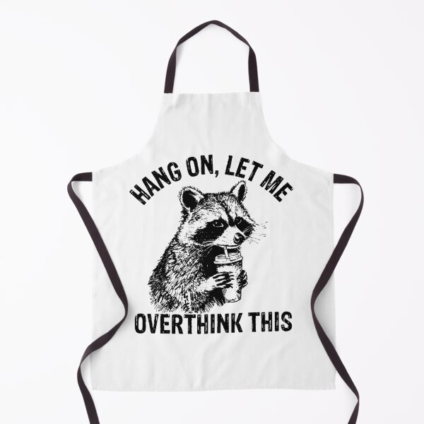 Item preview, Hang On, Let Me Overthink This - Funny Raccoon Coffee designed and sold by Shopeon Designs.