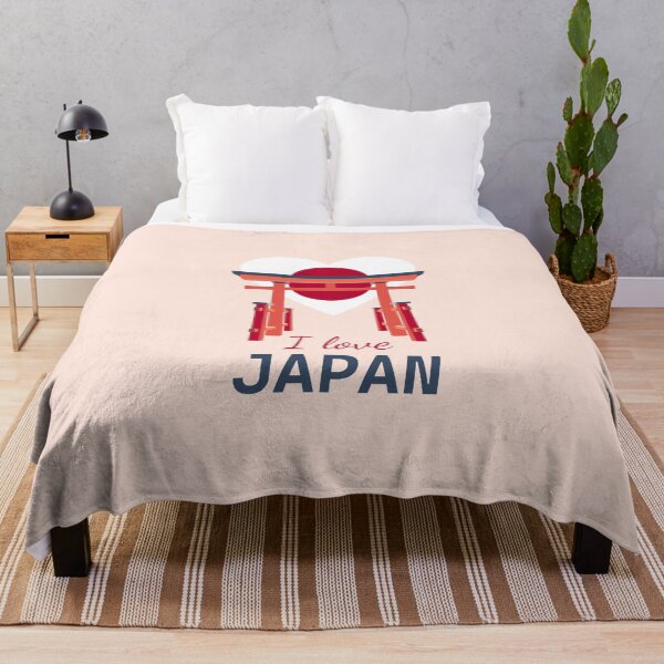 Item preview, I love Japan illustration with torii gate and heart flag. Japanese culture design. Shrine designed and sold by Dynamisa.